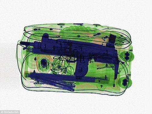 安检公司公布的违禁品行李x光照 一起来找"茬" - 广州今图电子设备